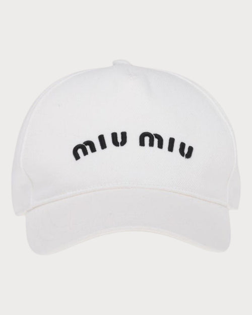 MIU MIU Drill Baseball Cap | Miu Miu Baseball Cap (White)