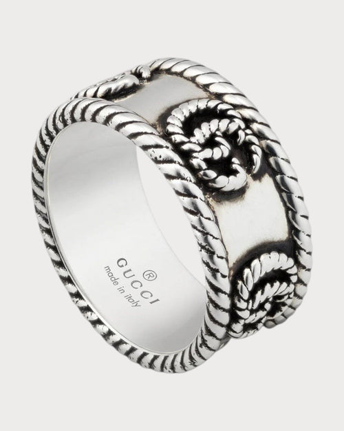 GUCCI Double G Ring | 古馳 戒指 (銀色) - LONDONKELLY 英國名牌代購