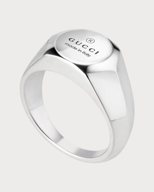 GUCCI Trademark Thin Ring | 古馳 戒指 (銀色) - LONDONKELLY 英國名牌代購