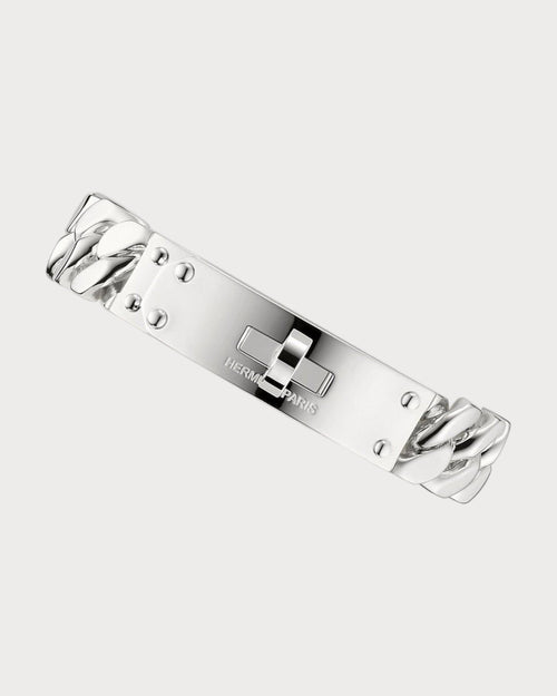 HERMES Large Kelly Gourmette Bracelet | 愛馬仕 手鏈 (銀色) - LONDONKELLY 英國名牌代購