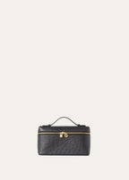 LORO PIANA Extra Pocket L19 | 諾悠翩雅 鴕鳥皮手袋 (黑色) - LondonKelly 英國名牌代購