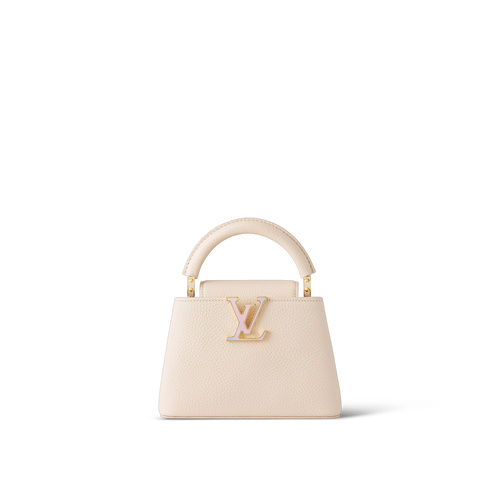 LOUIS VUITTON M23082 Capucines Mini Bag Quartz White | 路易威登 手袋 (粉白色)