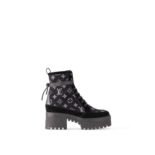 LOUIS VUITTON 1AC7M0 Laureate Platform Desert Boots | 路易威登 皮靴 (Black)