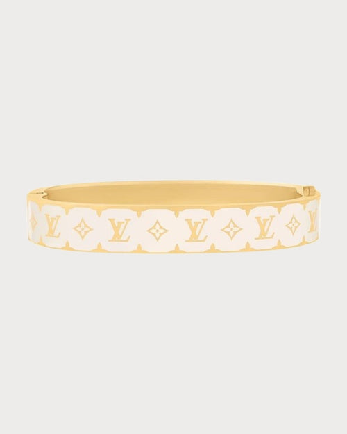 LOUIS VUITTON M1574M Nanogram Enamel Bracelet | 路易威登 手鐲 (白色) - LONDONKELLY 英國名牌代購