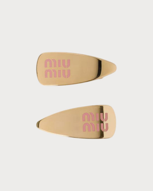 MIU MIU Enameled Metal Hair Clips | 繆繆 髮夾 (多色) - LONDONKELLY 英國名牌代購