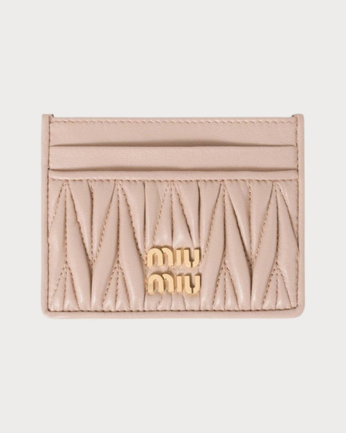 MIU MIU Matelasse Nappa Leather Card Holder | 繆繆 卡套 (多色) - LONDONKELLY 英國名牌代購