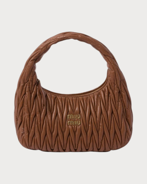 MIU MIU Wander Matelasse Nappa Leather Hobo Bag L Size | 繆繆 腋下袋 (大碼/多色) - LONDONKELLY 英國名牌代購