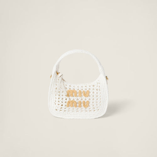 MIU MIU Wander Woven Fabric Hobo Bag | 繆繆 草編袋 (多色) - LondonKelly 英國名牌代購