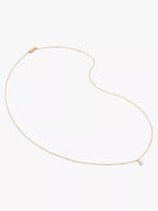 MONICA VINADER Marquise 14ct Yellow Gold And 0.016ct Lab - Grown Diamond Pendant Necklace | 頸鏈 (金色) - LondonKelly 英國名牌代購