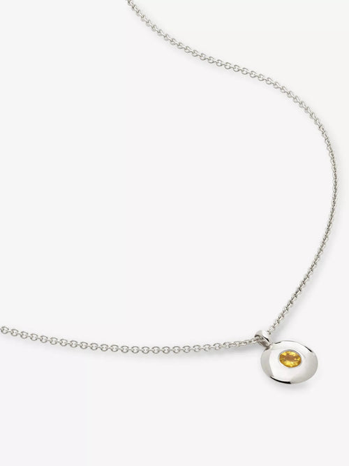 MONICA VINADER November Birthstone Sterling - Silver Necklace | 頸鏈 (銀色) - LondonKelly 英國名牌代購