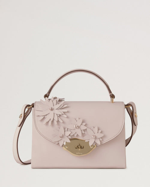 MULBERRY Small Lana Top Handle | 瑪百莉 小款 Lana 手提包（花卉粉） - LondonKelly 英國名牌代購