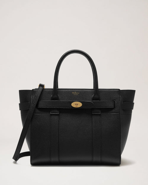 MULBERRY Small Zipped Bayswater | 瑪百莉 小號拉鍊貝斯沃特包（黑色） - LondonKelly 英國名牌代購