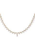 PERSEE Yellow Gold and Diamond Triangle Tennis Necklace | 黃金鑽石三角網球項鍊 (黃金) - LondonKelly 英國名牌代購