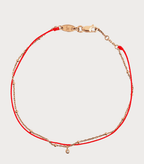REDLINE Honorée Yellow Gold and Diamond Bracelet(Red) - LONDONKELLY 英國名牌代購
