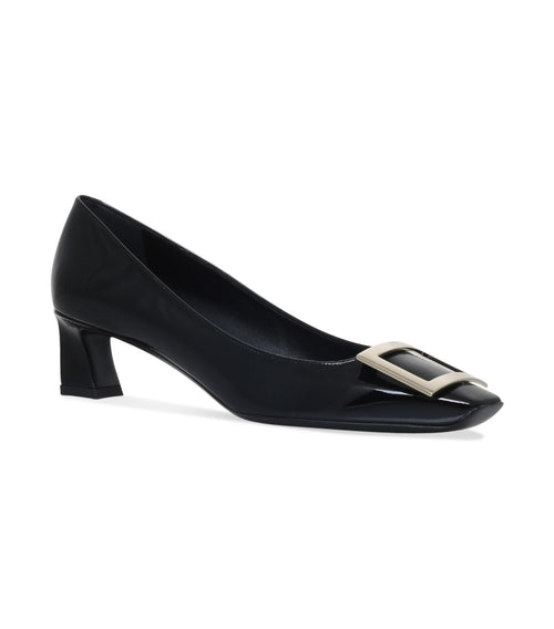 ROGER VIVIER Belle Vivier Metal Buckle Pumps | RV 高跟鞋 (黑色) - LondonKelly 英國名牌代購
