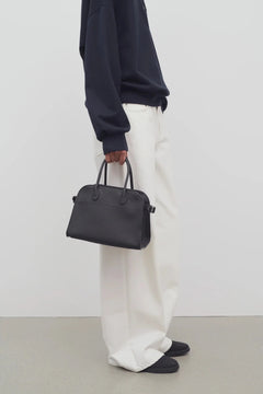 THE ROW Soft Margaux 10 Bag in Leather | 手袋 (黑色) - LONDONKELLY 英國名牌代購