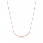 TIFFANY & CO. Tiffany T Smile Pendant in Rose Gold | 蒂芙尼 頸鏈 (玫瑰金) - LONDONKELLY 英國名牌代購