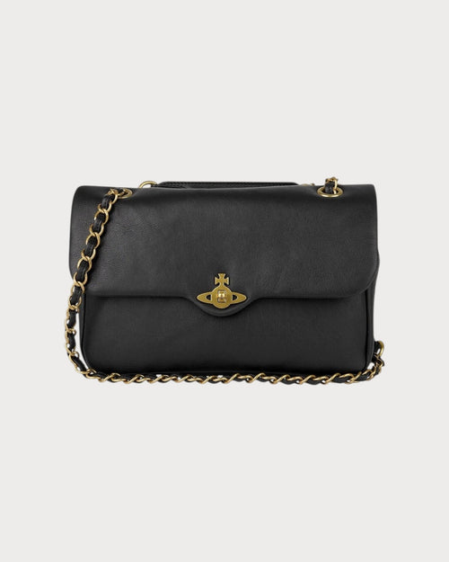 VIVIENNE WESTWOOD Anita Medium Shoulder Bag | 西太后 手袋 (黑色) - LONDONKELLY 英國名牌代購