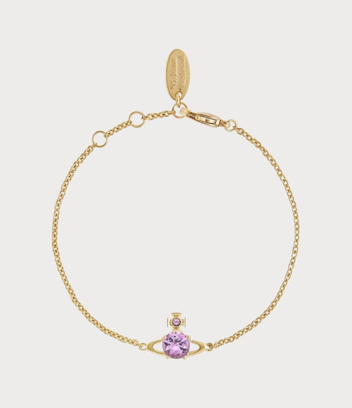 VIVIENNE WESTWOOD Reina Small Bracelet | 西太后 手鏈 (金色/紫色) - LONDONKELLY 英國名牌代購