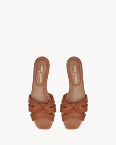 YSL SAINT LAURENT Tribute Mules In Smooth Leather | 聖羅蘭 平底涼鞋 (多色) - LONDONKELLY 英國名牌代購