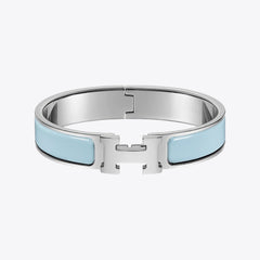 HERMES Clic H Bracelet | 愛馬仕 銀製手鐲 (Blue Polaire)