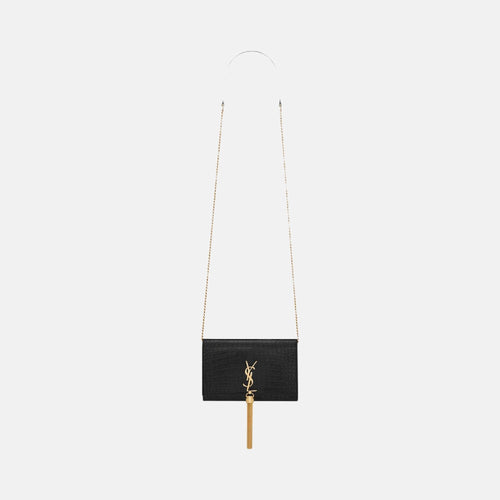 YSL SAINT LAURENT Kate Chain Wallet With Tassel | 聖羅蘭 銀包 (黑色)