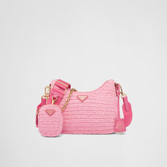 PRADA Re-Edition 2005 Raffia Bag | 普拉達 草編袋 (Pink)